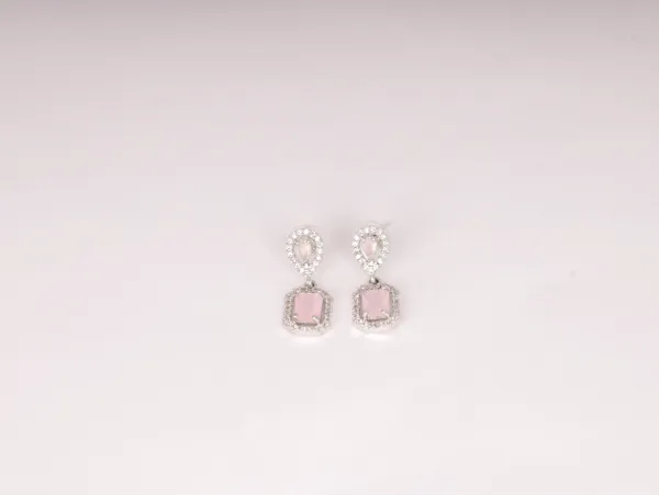 Pink_Alloy_Stud_Earrings_For_Women