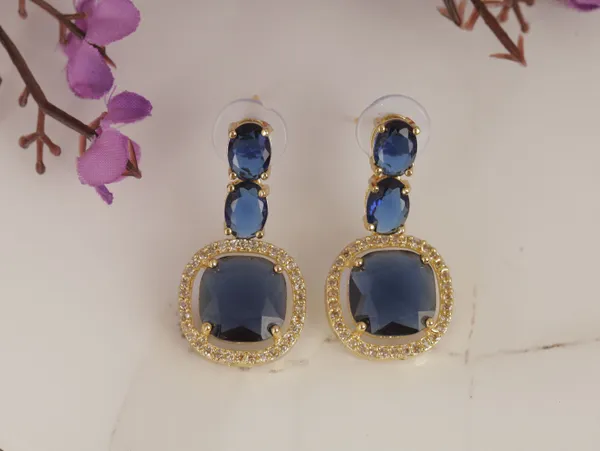 Blue_Alloy_Stud_Earrings_For_Women