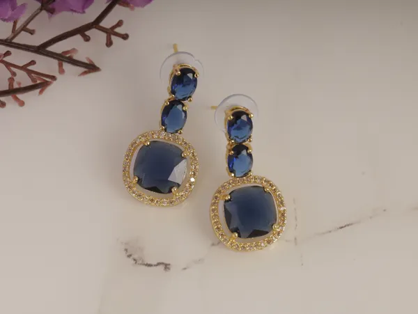 Blue_Alloy_Stud_Earrings_For_Women