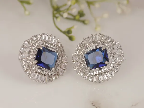 Blue_Alloy_Stud_Earrings_For_Women