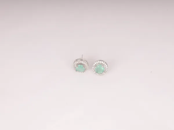 Green_Alloy_Stud_Earrings_For_Women
