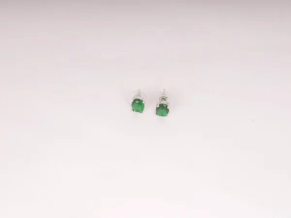 Green_Alloy_Stud_Earrings_For_Women