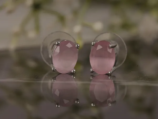 Pink_Alloy_Stud_Earrings_For_Women