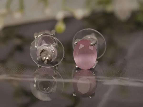 Pink_Alloy_Stud_Earrings_For_Women