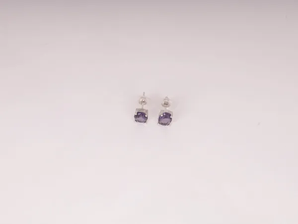 Purple_Oval_Alloy_Stud_Earrings_For_Women