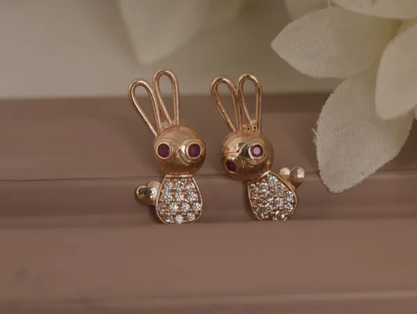 Rose_Gold_Alloy_Stud_Earrings_For_Women