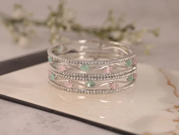 Green_Alloy_Crystal_Silver_Bangle_Set_(Pack_Of_2)