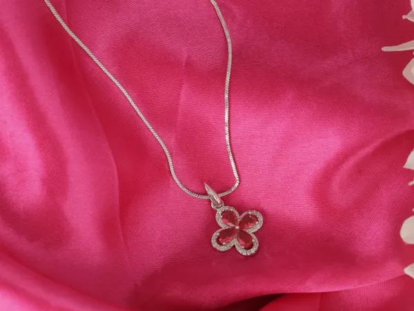 Red_Stainless_Steel_Chain_With_Charm_Pendant_Crystal_Set