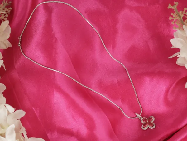 Red_Stainless_Steel_Chain_With_Charm_Pendant_Crystal_Set