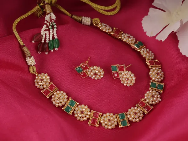 Red_Brass_Earring_&_Necklace_Jewellery_Set