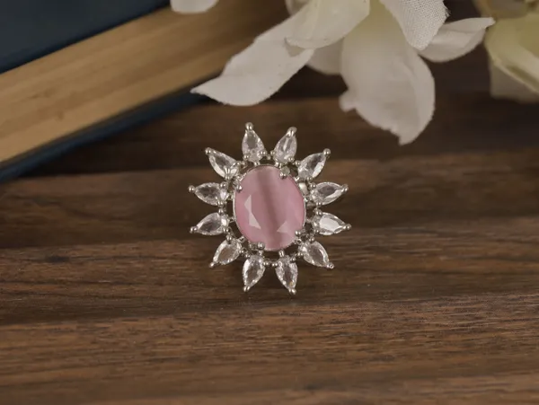 Pink_Stylish_Design_Metal_Diamond_Ring