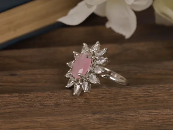Pink_Stylish_Design_Metal_Diamond_Ring