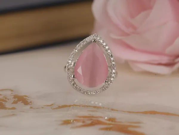 Pink_Stylish_Design_Metal_Diamond_Ring