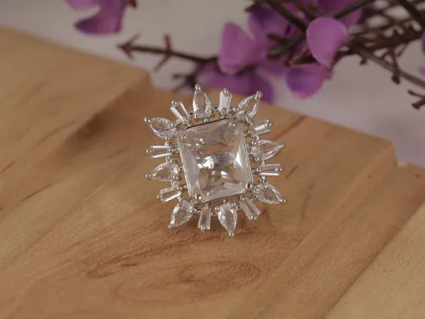 Silver_Stylish_Design_Metal_Diamond_Ring