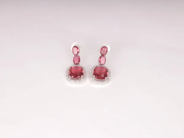 Red_Alloy_Stud_Earrings_For_Women