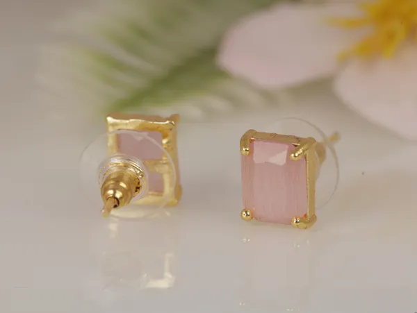 Pink_Alloy_Stud_Earrings_For_Women