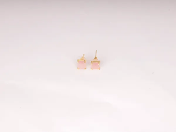 Pink_Alloy_Stud_Earrings_For_Women