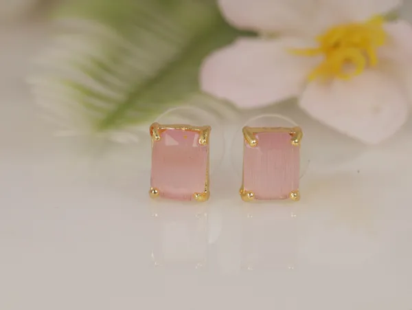 Pink_Alloy_Stud_Earrings_For_Women