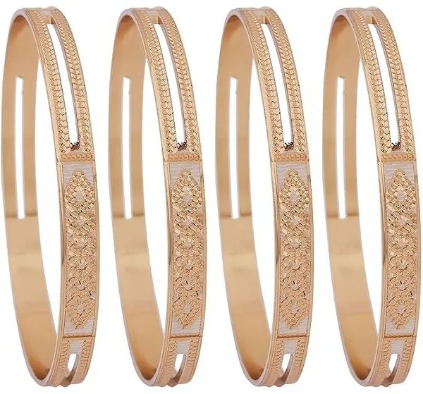 Gold_Plated_Metal_Bangle_Set