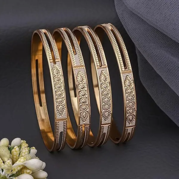 Gold_Plated_Metal_Bangle_Set