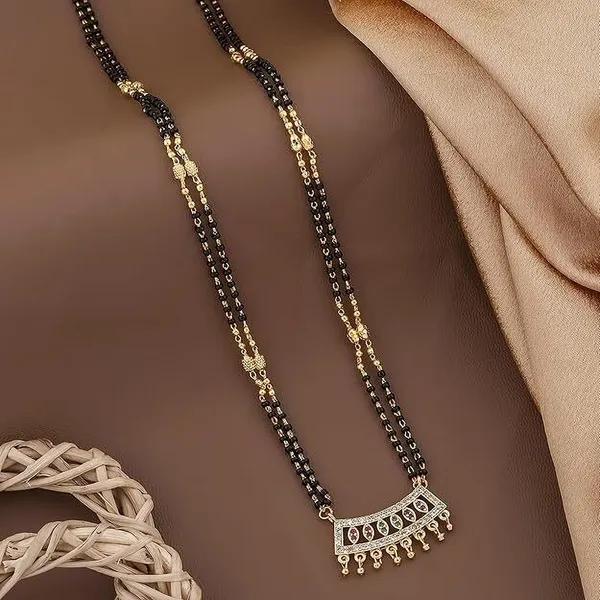 Gold_Plated_Gold_Plated_Mangalsutra_Necklace_With_Colorful_Gemstone_Detailing_&_Crystal_Accent_Metal_Mangalsutra