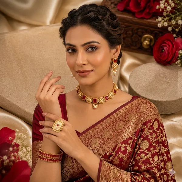 TWIRLAA_Gold_Plated_Premium_Red_Stone_Jewellery_Combo_Set_for_Women