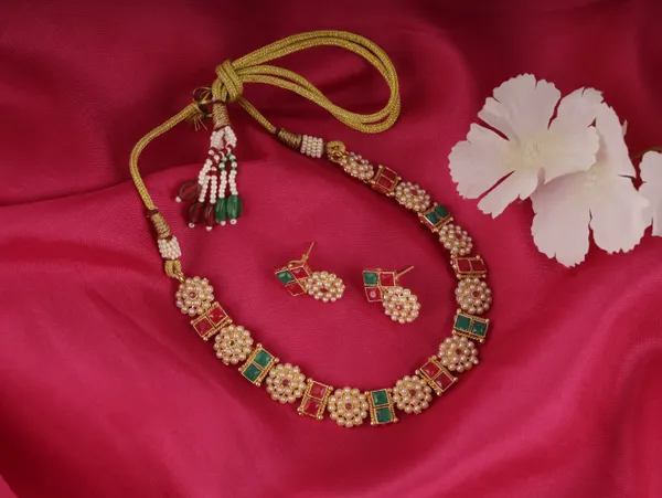 Red_Brass_Earring_&_Necklace_Jewellery_Set