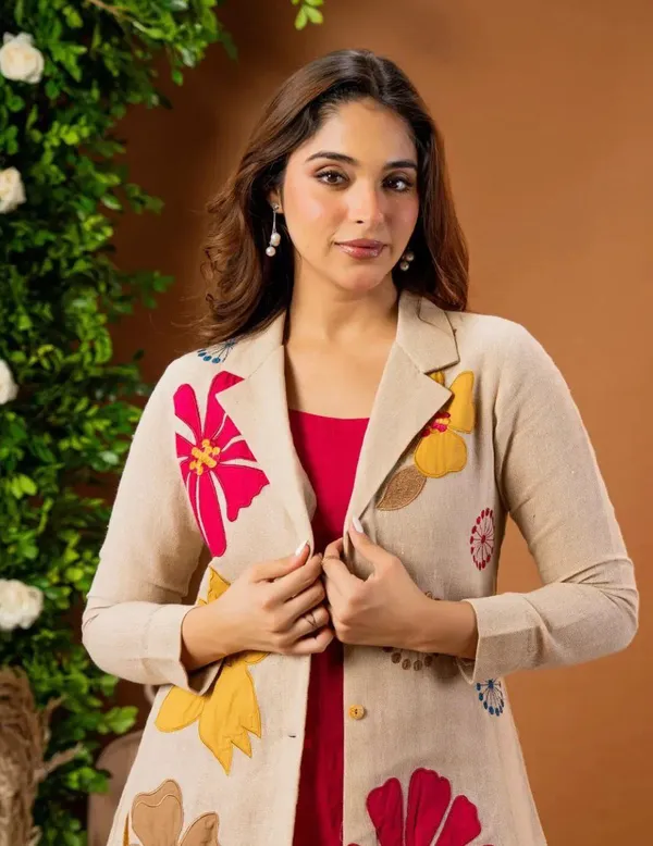 Beige_Premium_Cotton_Blend_Co-Ord_Set_For_Women