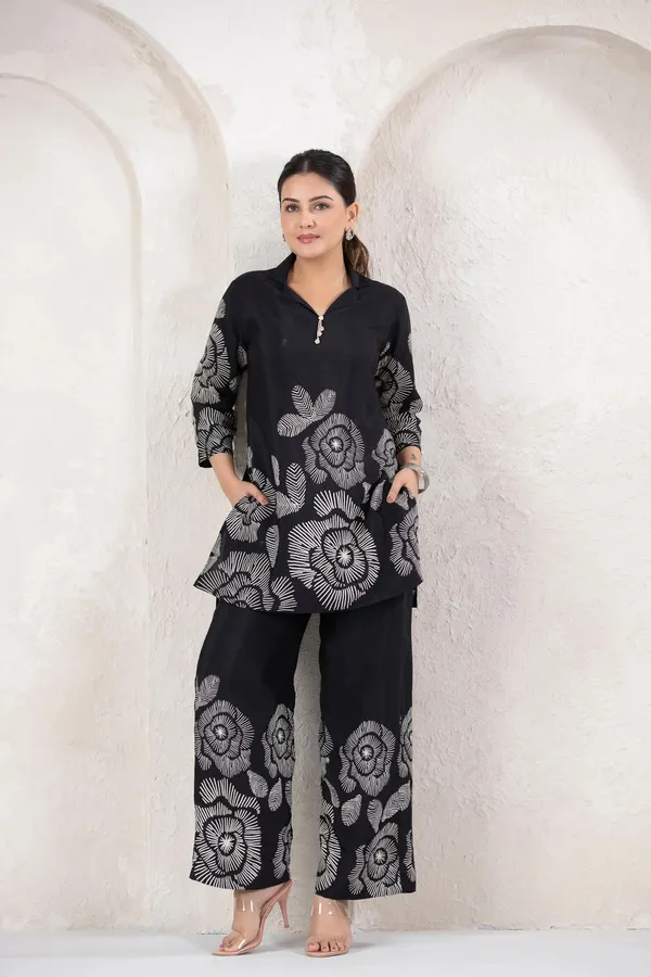 Black_Premium_Viscose_Rayon_Co-Ord_Set_For_Women