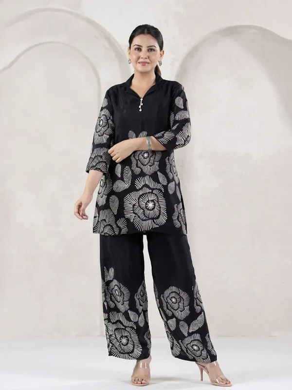 Black_Premium_Viscose_Rayon_Co-Ord_Set_For_Women
