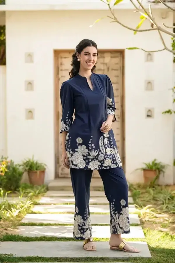 Navy_Blue_Premium_Rayon_Co-Ord_Set_For_Women