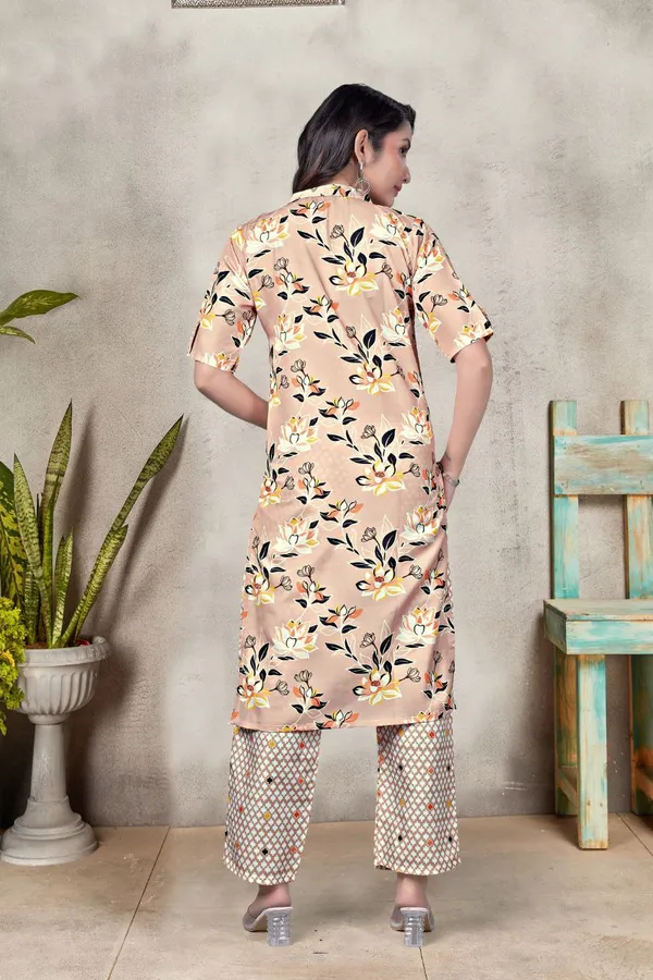 Peach_Premium_Rayon_Printed_Co-Ord_Set_For_Women