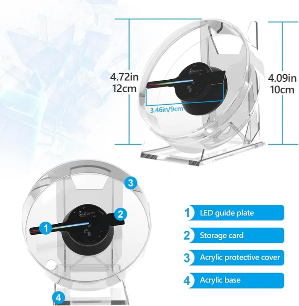 3D_Hologram_Fan,_4.72IN_3d_Hologram_Led_Fan_Projector_with_Cover_Picture_Spinner,_Hologram_Mini_Projector_for_Store/Bar/Halloween/Christmas/Thanksgiving/Easter/Parties,_Birthday_Gifts_(12cm,_4GB)