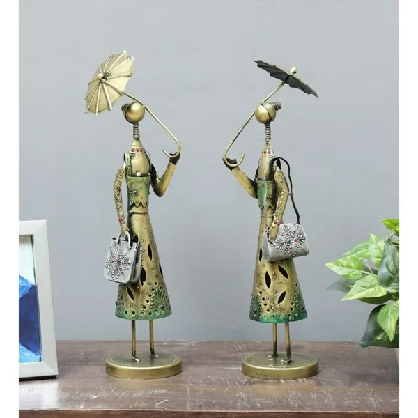 Multicolour_Iron_Wrought_Human_Figurine_Set_Of_Elegant_Figurines_For_Home