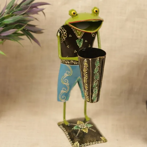 Multicolour_Frog_Pen_Stand_Unique_Animal_Design_For_Home