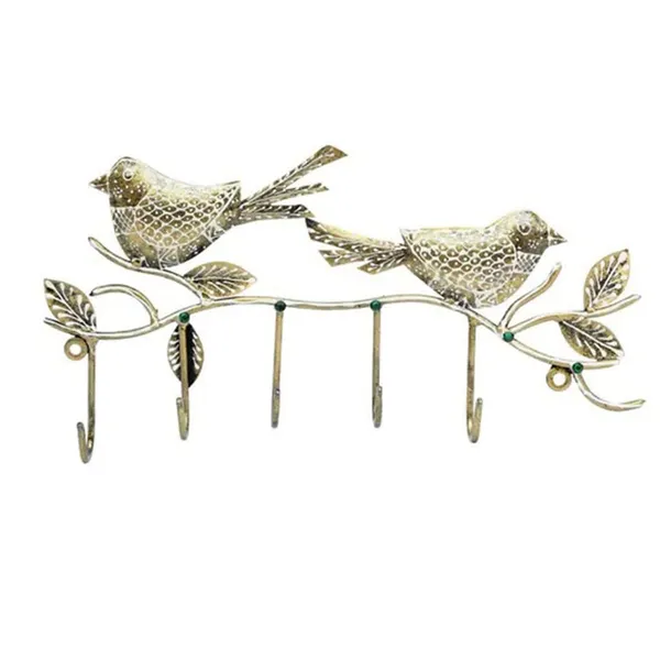 Golden_Bird_Key_Holder_With_Hook_For_Home