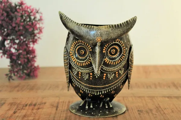 Multicolour_Iron_Owl_Showpiece_For_Home