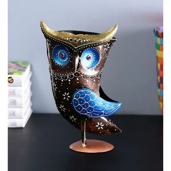 Multicolour_Iron_Owl_Showpiece_For_Home