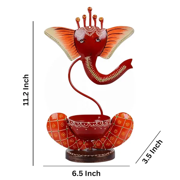Multicolour_Ganesha_Tea_Light_Candle_Holder_For_Home