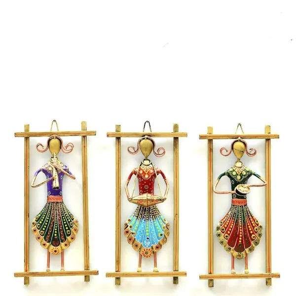 Multicolor_Handmade_Rajasthani_Musician_Showpiece_(Set_Of_3)_For_Home