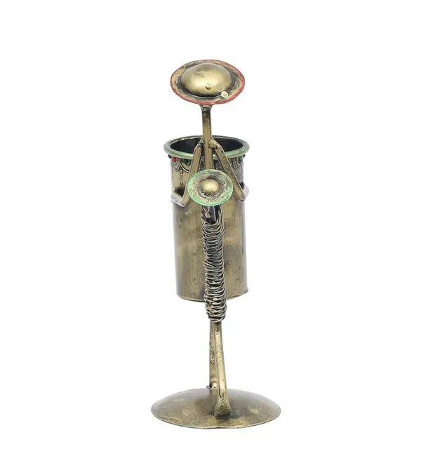 Multicolour_Iron_Wire_Lady_Pen_Stand_Figurine_Beautiful_Table_Decoration_For_Home