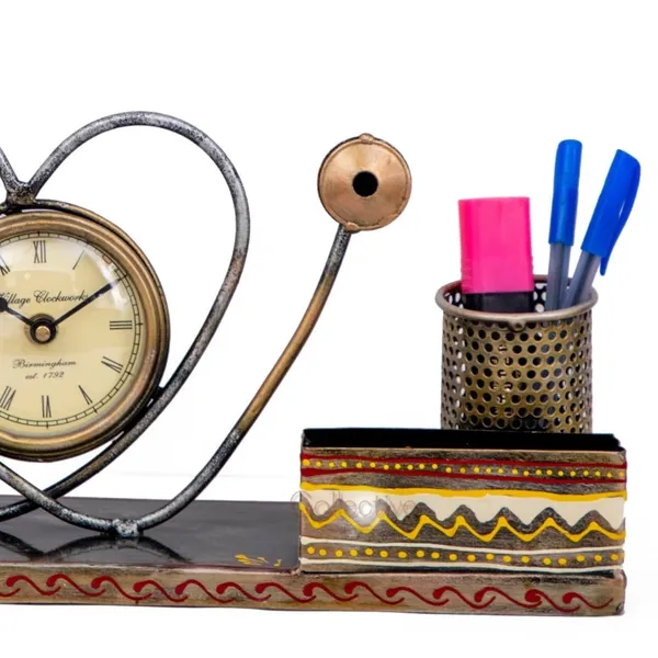 Multicolour_Iron_Product_Summary_Painted_Doctor_S_Desk_Pen_Stand_For_Home