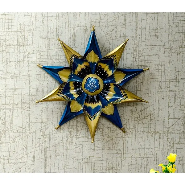 Blue_Iron_Flower_Wall_Art_For_Home