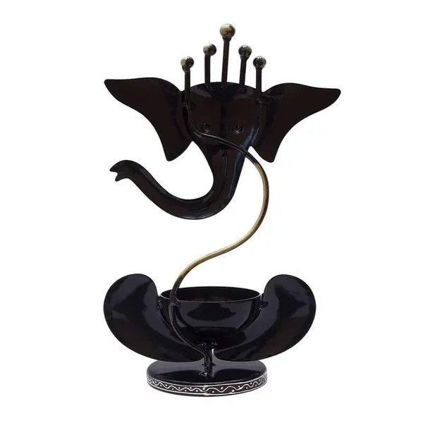 Multicolor_Iron_Handpainted_Ganesha_Tealight_Candle_Holder_Tea_Light_For_Home
