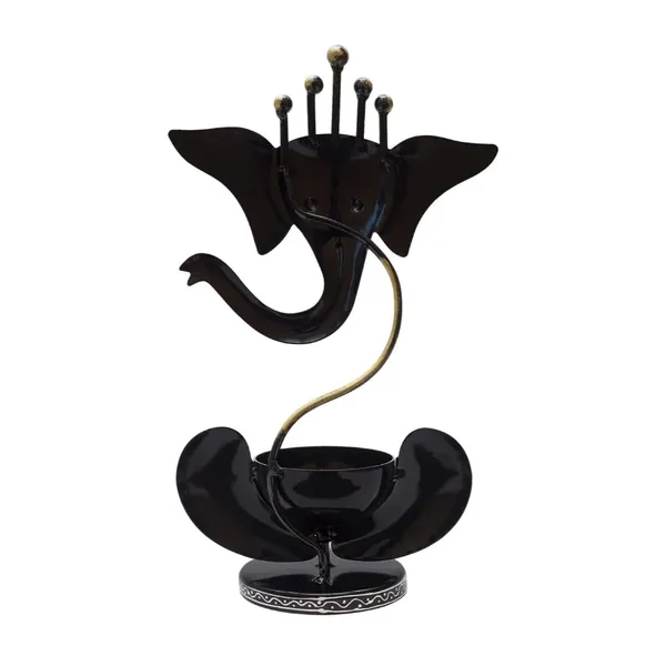 Black_Iron_Lord_Ganesha_Tea_Light_Candle_Holder_Handcrafted_For_Home