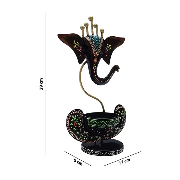 Black_Iron_Lord_Ganesha_Tea_Light_Candle_Holder_Handcrafted_For_Home