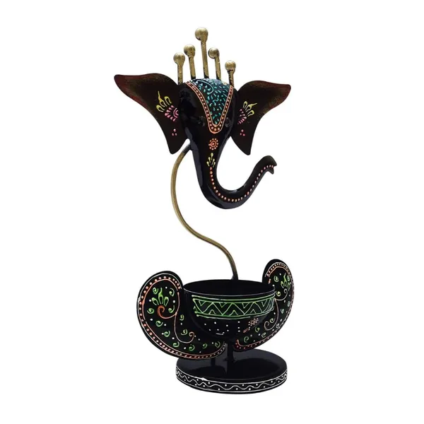Black_Iron_Lord_Ganesha_Tea_Light_Candle_Holder_Handcrafted_For_Home