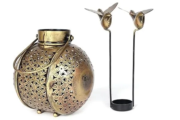Antiquegold_Metal_Decorative_Round_Shaped_Tea_Light_Holder_With_Bird_For_Home