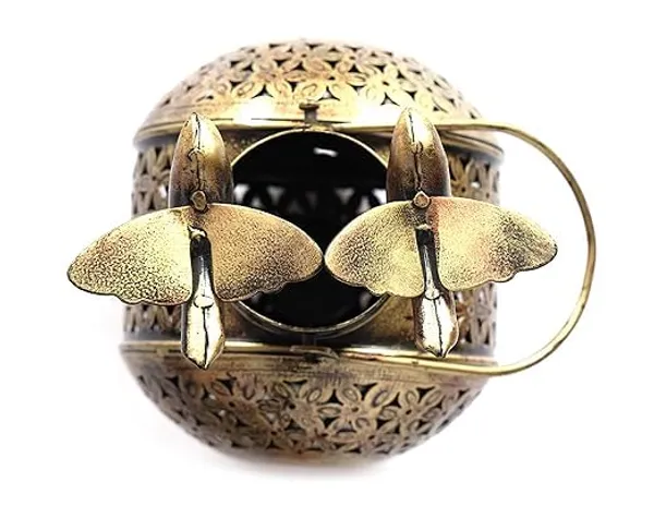 Antiquegold_Metal_Decorative_Round_Shaped_Tea_Light_Holder_With_Bird_For_Home