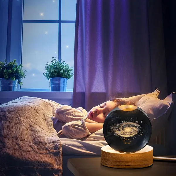 White_Wooden_3D_Galaxy_Crystal_Ball_Night_Lamp_Solar_System_For_Home